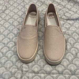 Keds x Kate Spade NWOT Double Decker Shellac Glitter Slip On